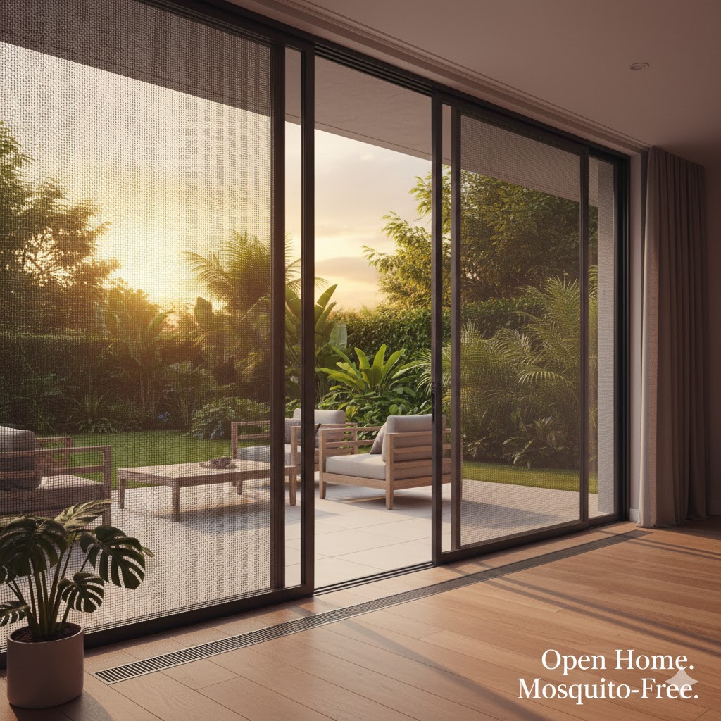 📍 Indiranagar 🪟 Premium sleek mesh for designer homes ✔ Installed in modern apartments & villas