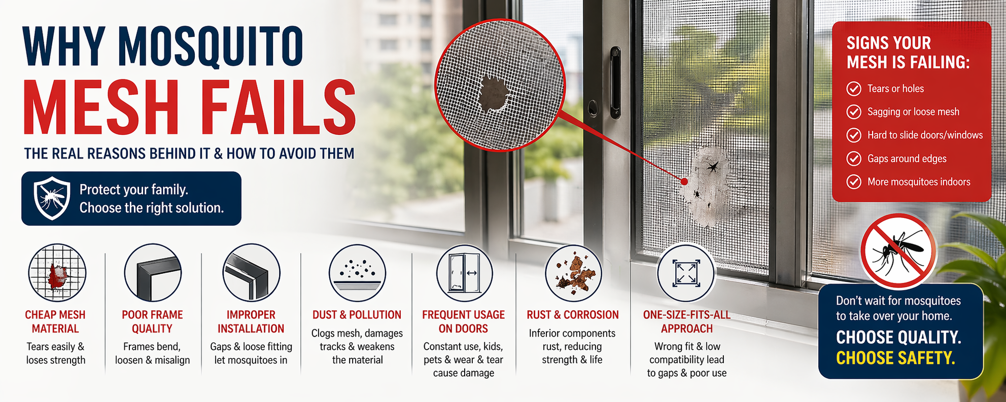 mosquito nets for doors & windows